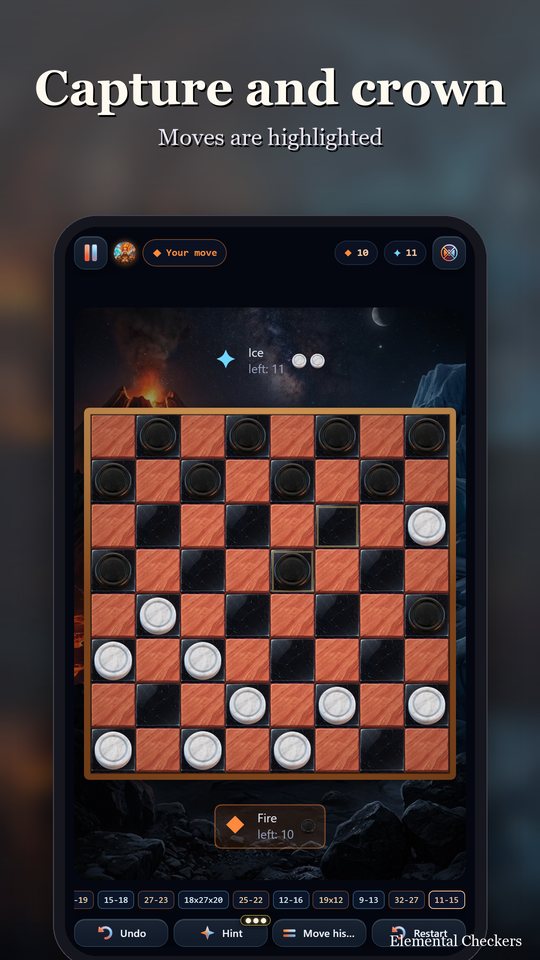 Elemental Checkers