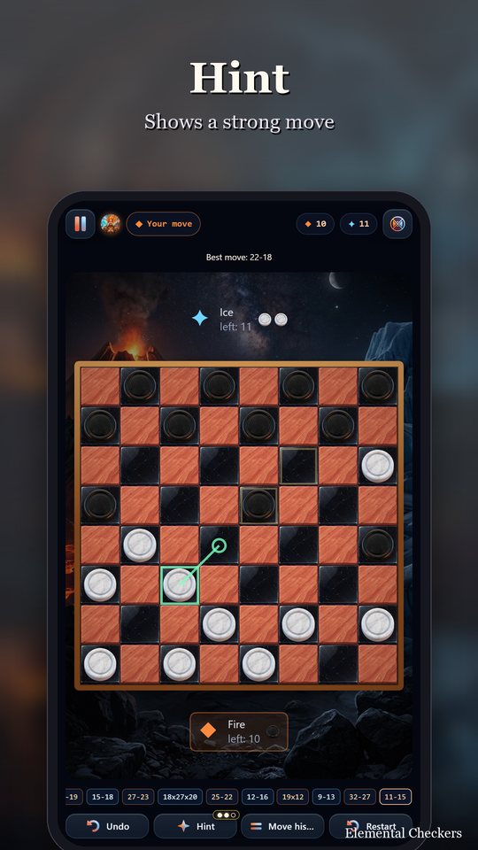 Elemental Checkers