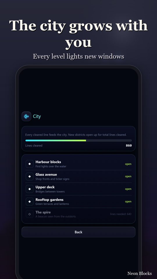 Neon Blocks
